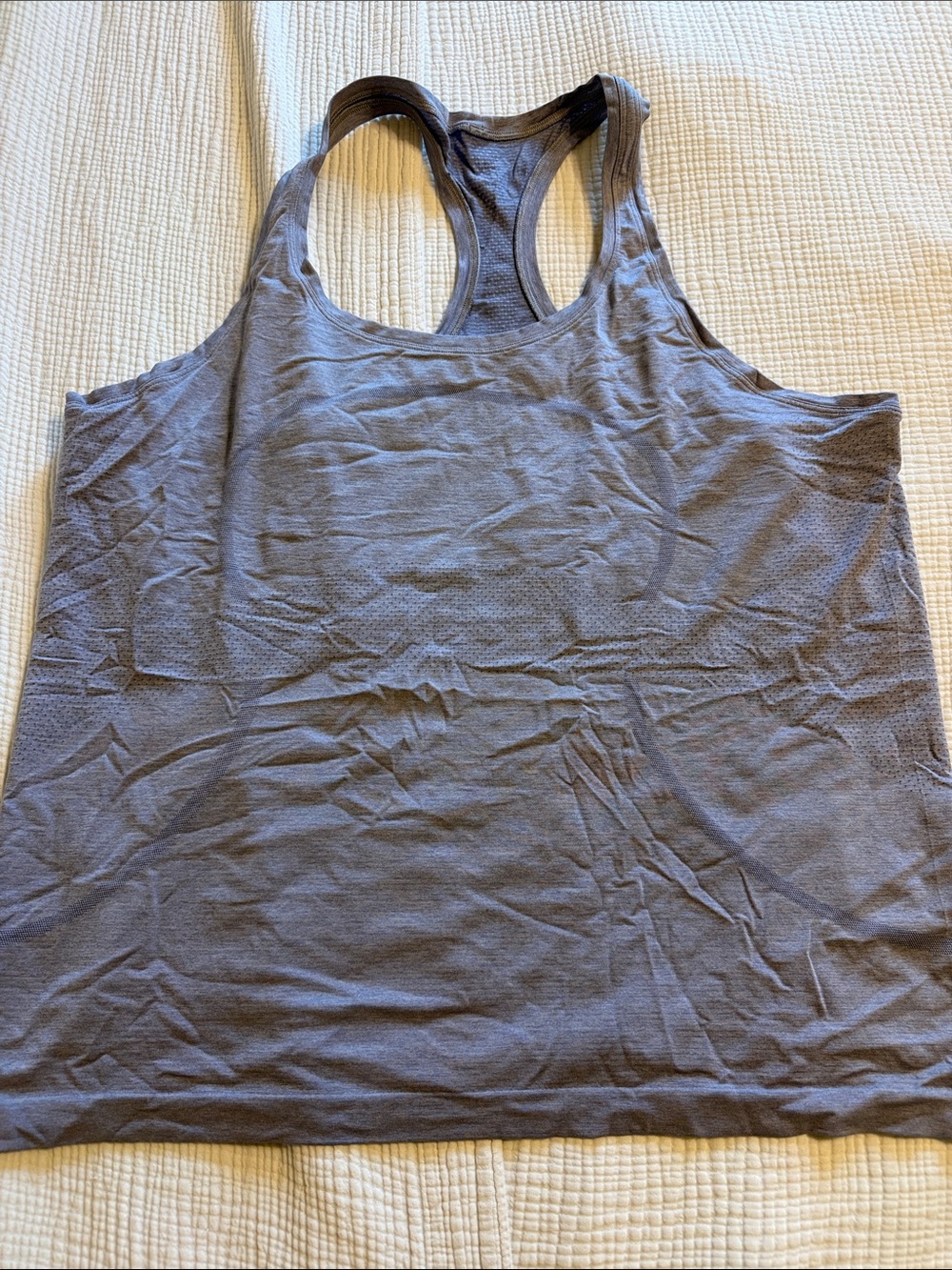 lululemon athletica Gray Racerback Tank Top